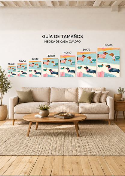 Cuadro Decorativo Mural Sin Marco 5mm - Como Perros y Gatos I