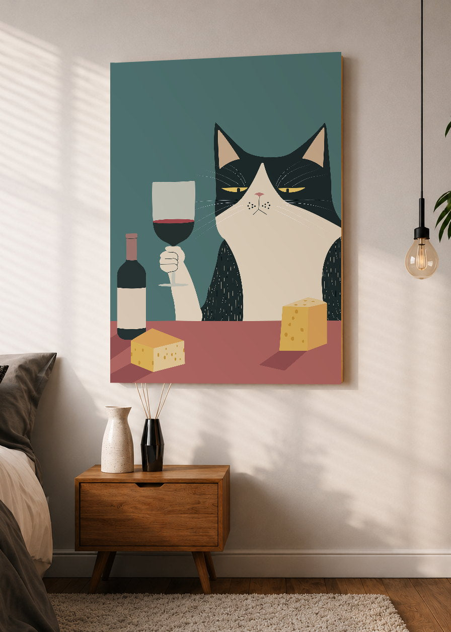 Cuadro Decorativo Mural Sin Marco 5mm - Como Perros y Gatos XIX