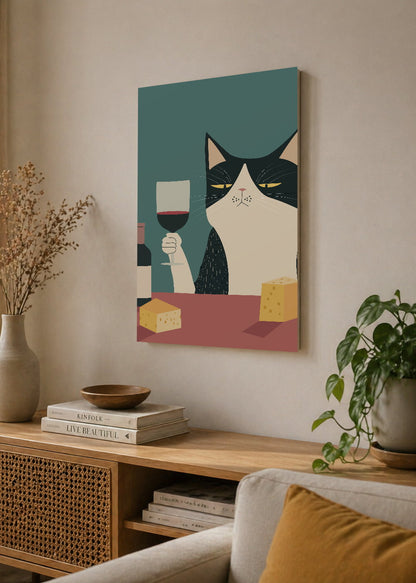 Cuadro Decorativo Mural Sin Marco 5mm - Como Perros y Gatos XIX
