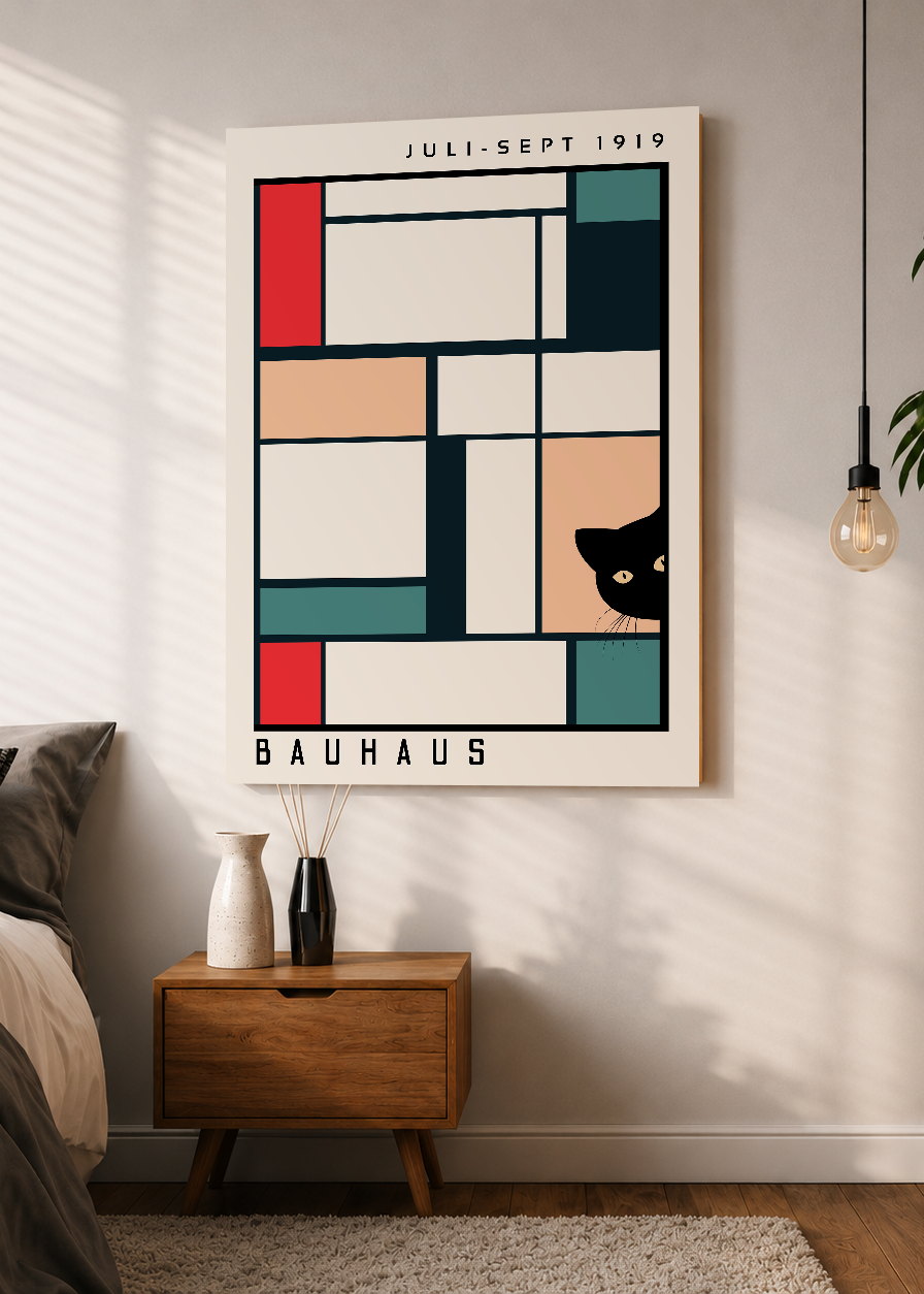 Cuadro Decorativo Mural Sin Marco 5mm - Como Perros y Gatos XXII