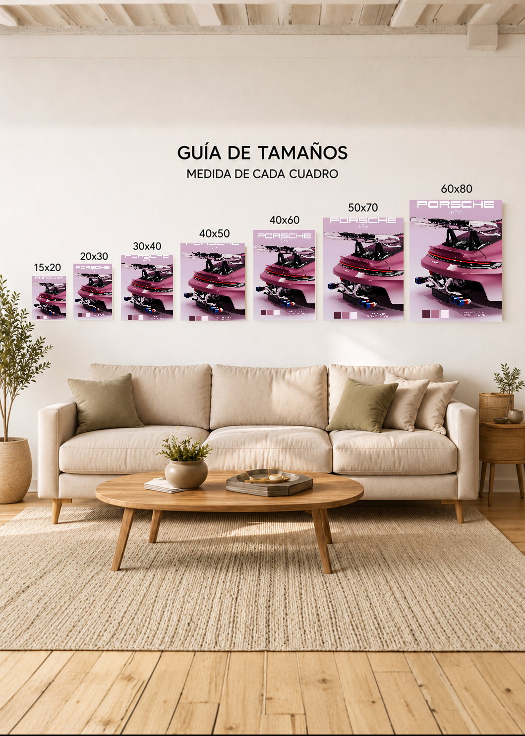 Cuadro Decorativo Mural Sin Marco 5mm - Deportes, Autos, The Man Cave Collection XI
