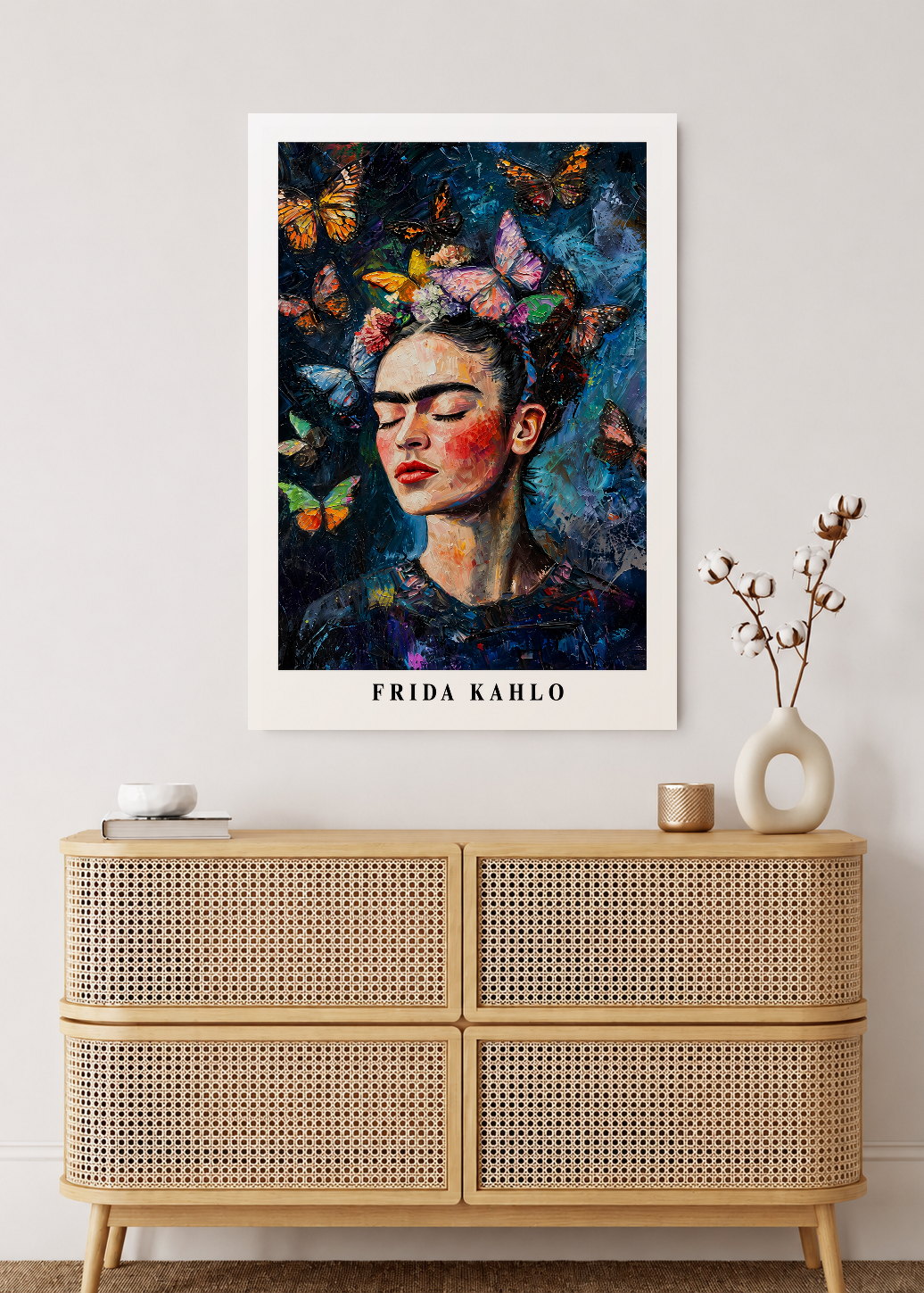 Cuadro Decorativo Mural Sin Marco 5mm - Edición especial Frida Kahlo IV