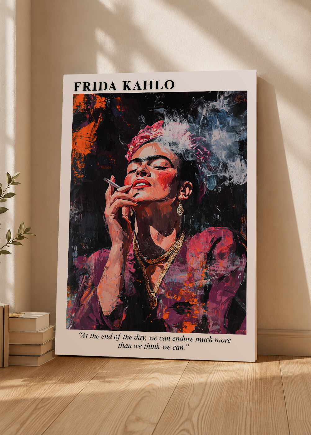 Cuadro Decorativo Mural Sin Marco 5mm - Edición especial Frida Kahlo IX