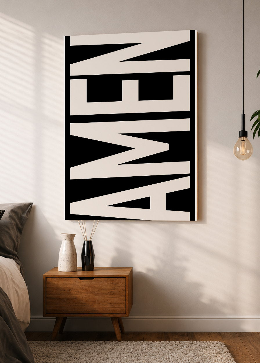 Cuadro Decorativo Mural Sin Marco 5mm - Frases, AMEN