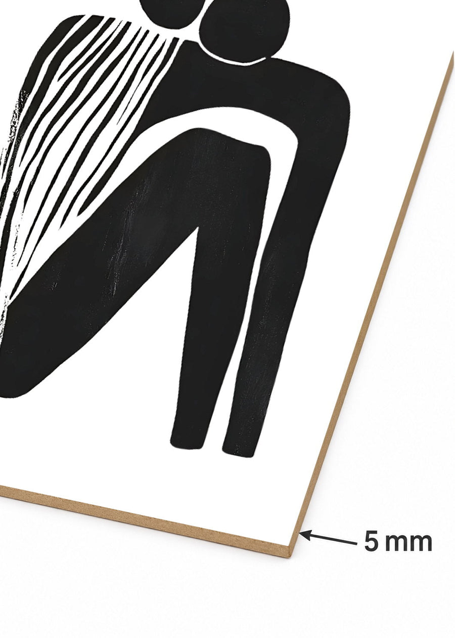 Detalle del canto de MDF de 5 mm
