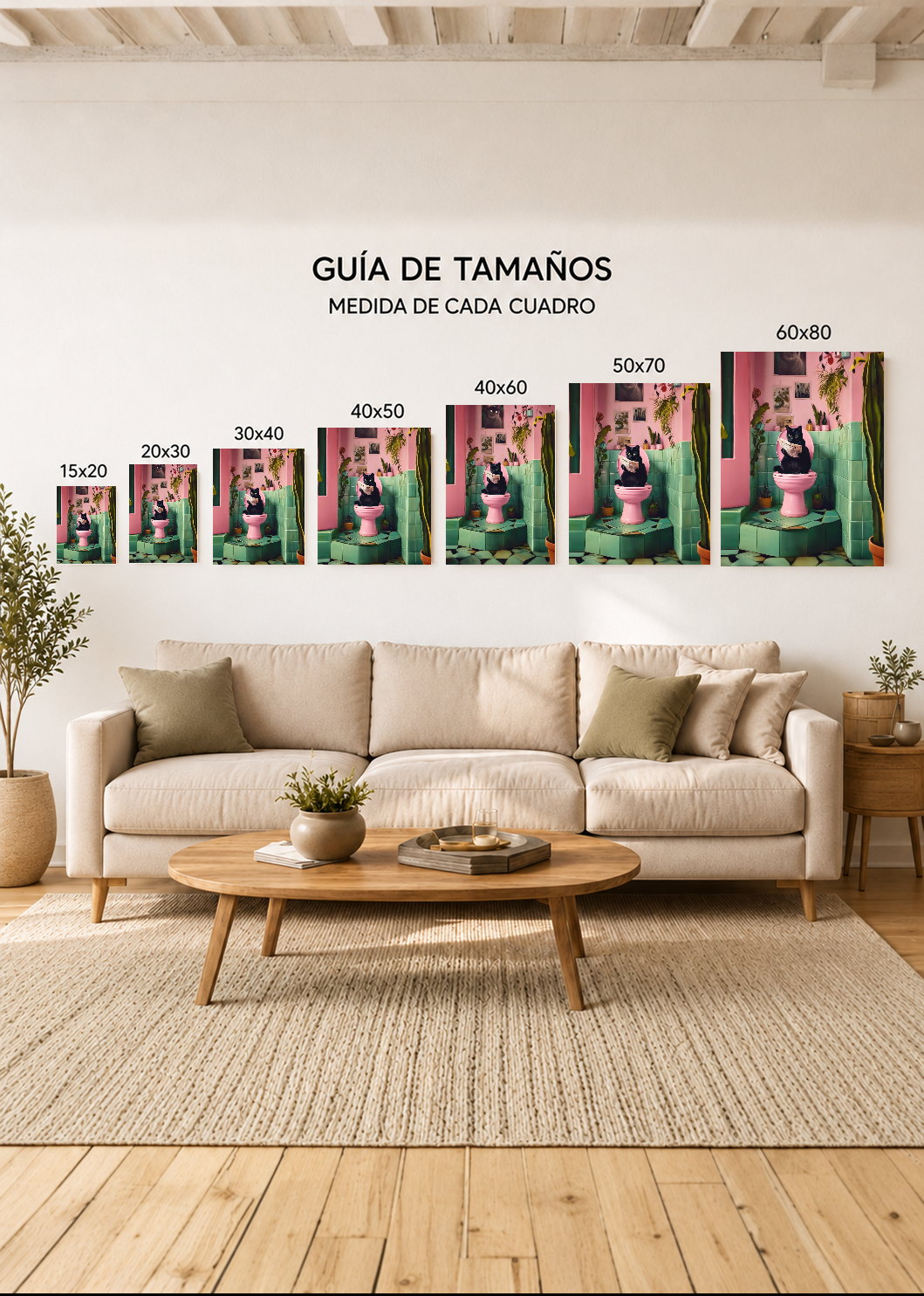 Cuadro Decorativo Mural Sin Marco 5mm - Abstractos Modernos Atelier 36 XX