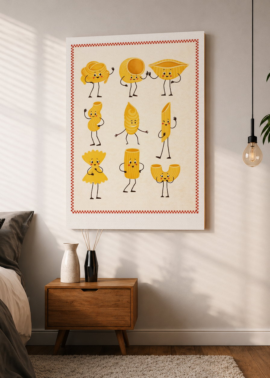 Cuadro Decorativo Mural Sin Marco 5mm - Cocina Cool Pasta Lovers