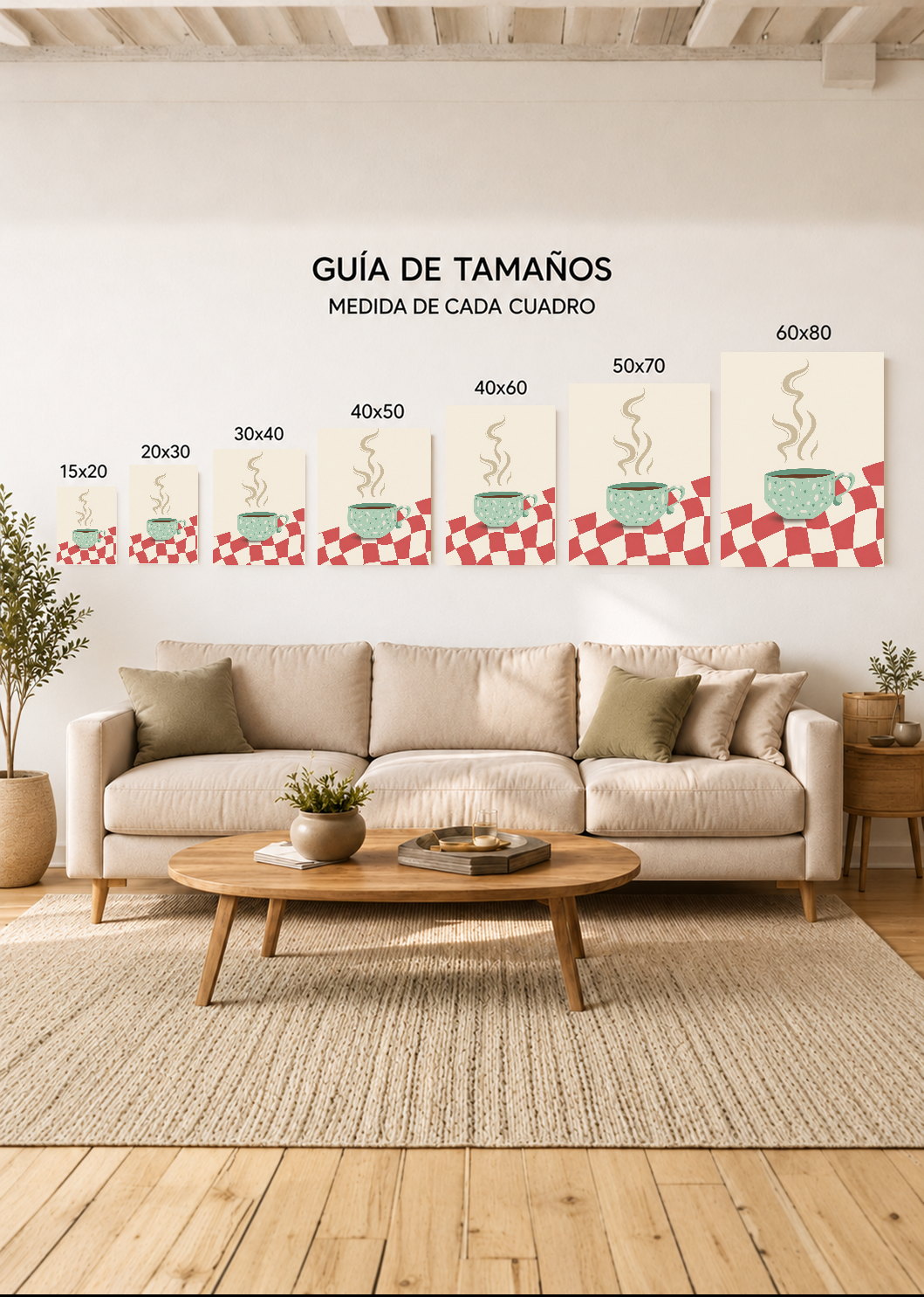 Cuadro Decorativo Mural Sin Marco 5mm - Coffee Mood XXI