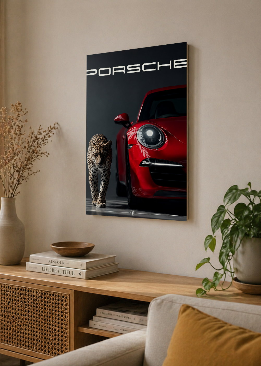 Cuadro Decorativo Mural Sin Marco 5mm - Deportes Autos The Man Cave Collection III