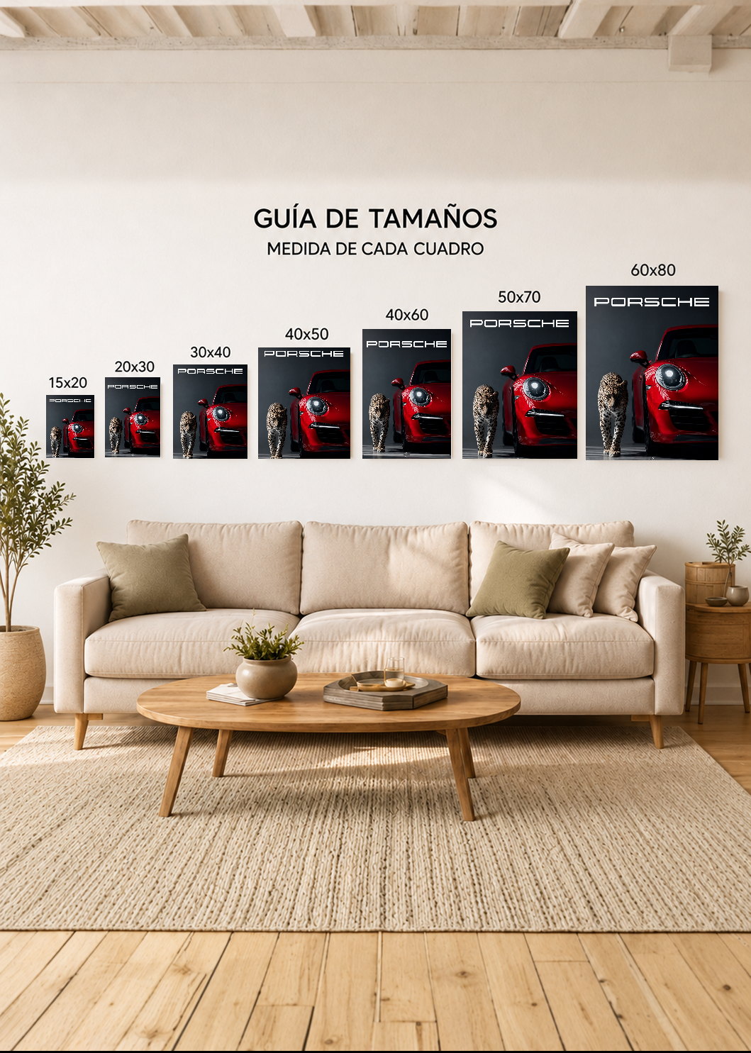 Cuadro Decorativo Mural Sin Marco 5mm - Deportes Autos The Man Cave Collection III
