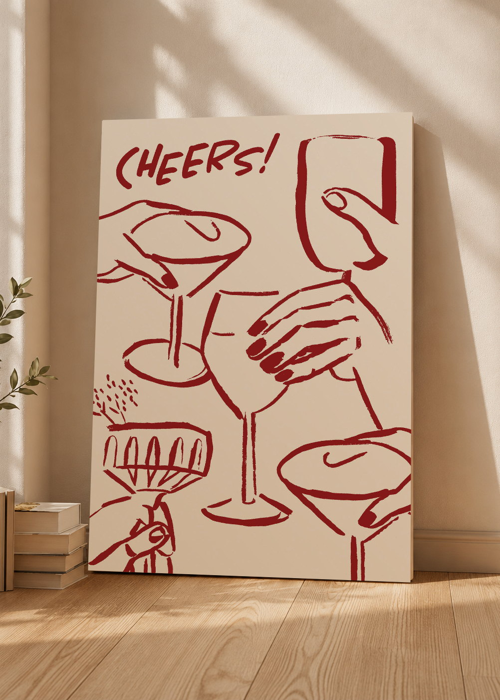 Cuadro Decorativo Mural Sin Marco 5mm - Vino Musica The Bar Wall XVII