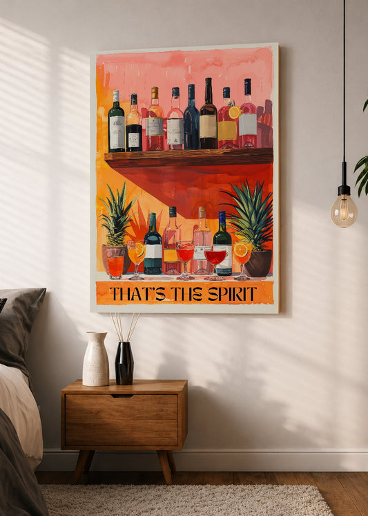 Cuadro Decorativo Mural Sin Marco 5mm - Vino Musica The Bar Wall XX