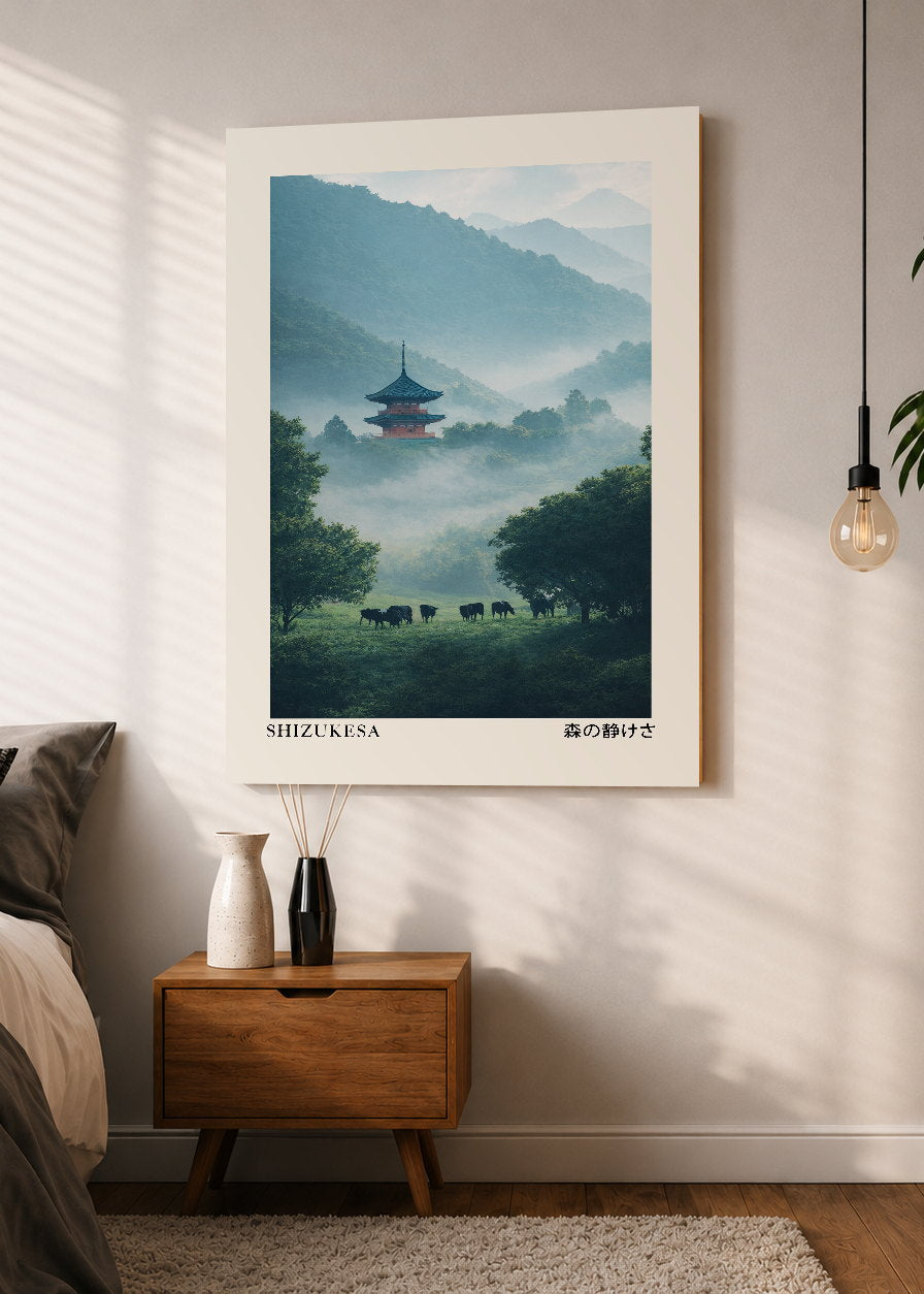 Cuadro Decorativo Mural Sin Marco 5mm - Japandi, Decoración Japonesa VI