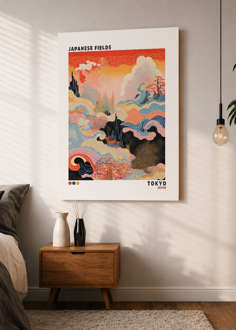 Cuadro Decorativo Mural Sin Marco 5mm - Japandi, Decoración Japonesa XI