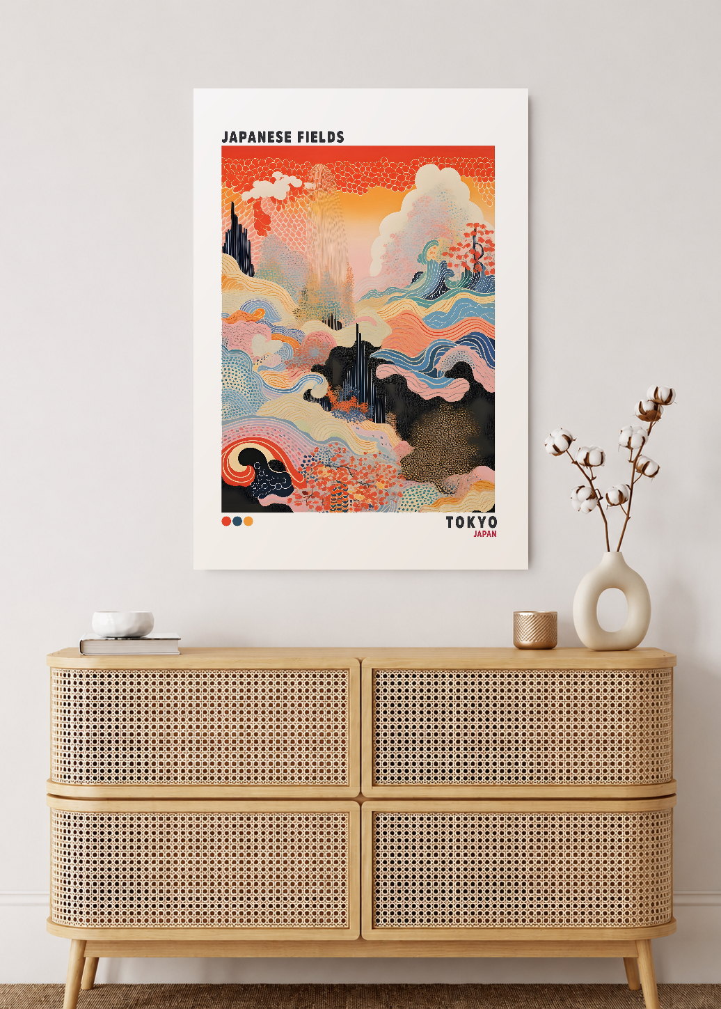 Cuadro Decorativo Mural Sin Marco 5mm - Japandi, Decoración Japonesa XI