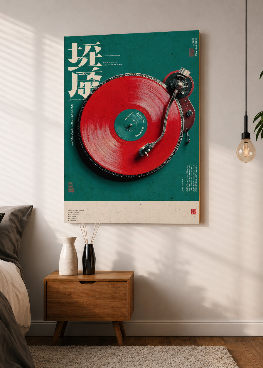 Cuadro Decorativo Mural Sin Marco 5mm - Japandi, Vinilo