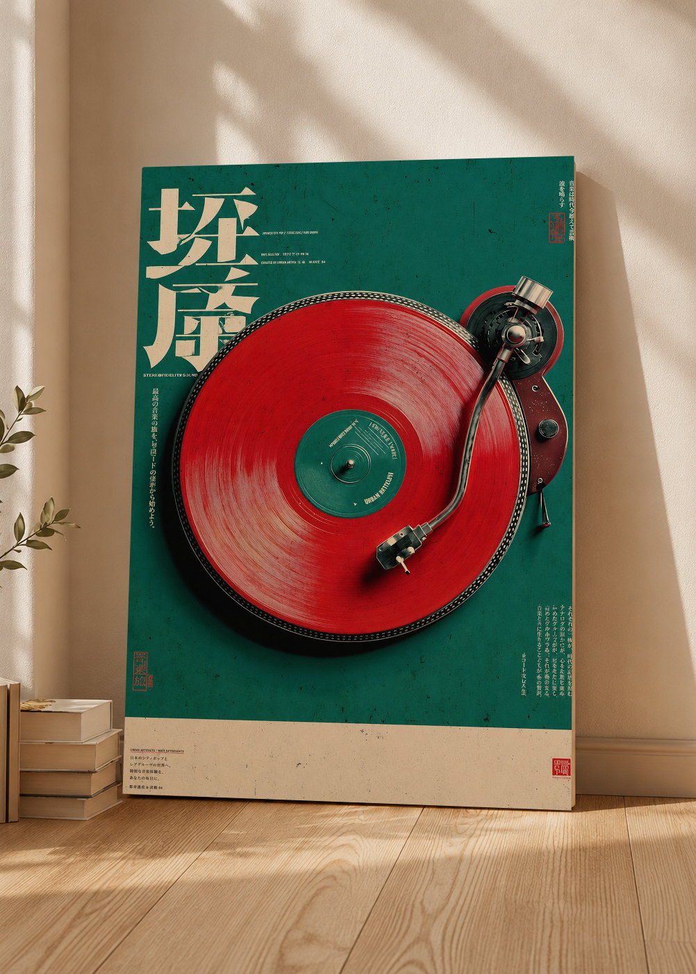 Cuadro Decorativo Mural Sin Marco 5mm - Japandi, Vinilo