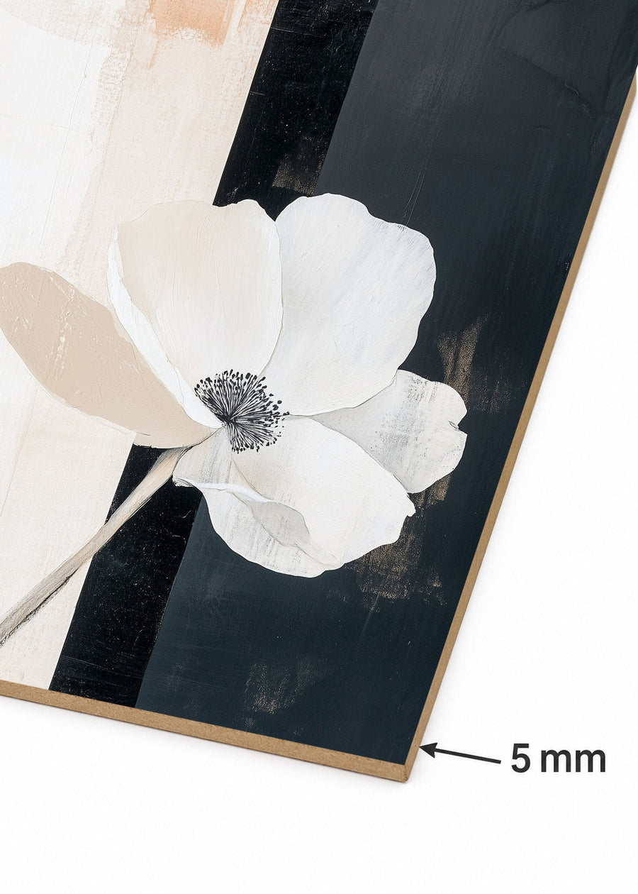 Detalle del canto de MDF de 5 mm