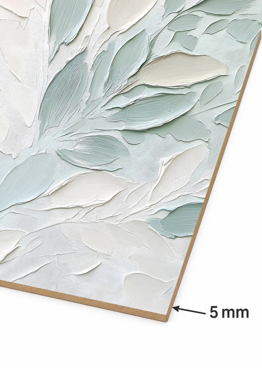Detalle del canto de MDF de 5 mm