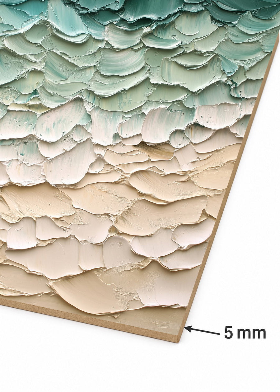 Detalle del canto de MDF de 5 mm