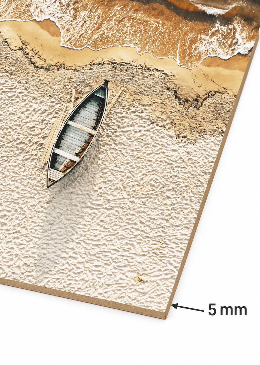 Detalle del canto de MDF de 5 mm