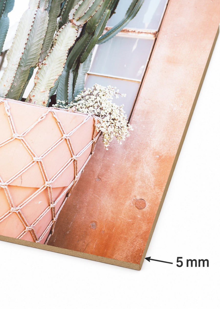 Detalle del canto de MDF de 5 mm