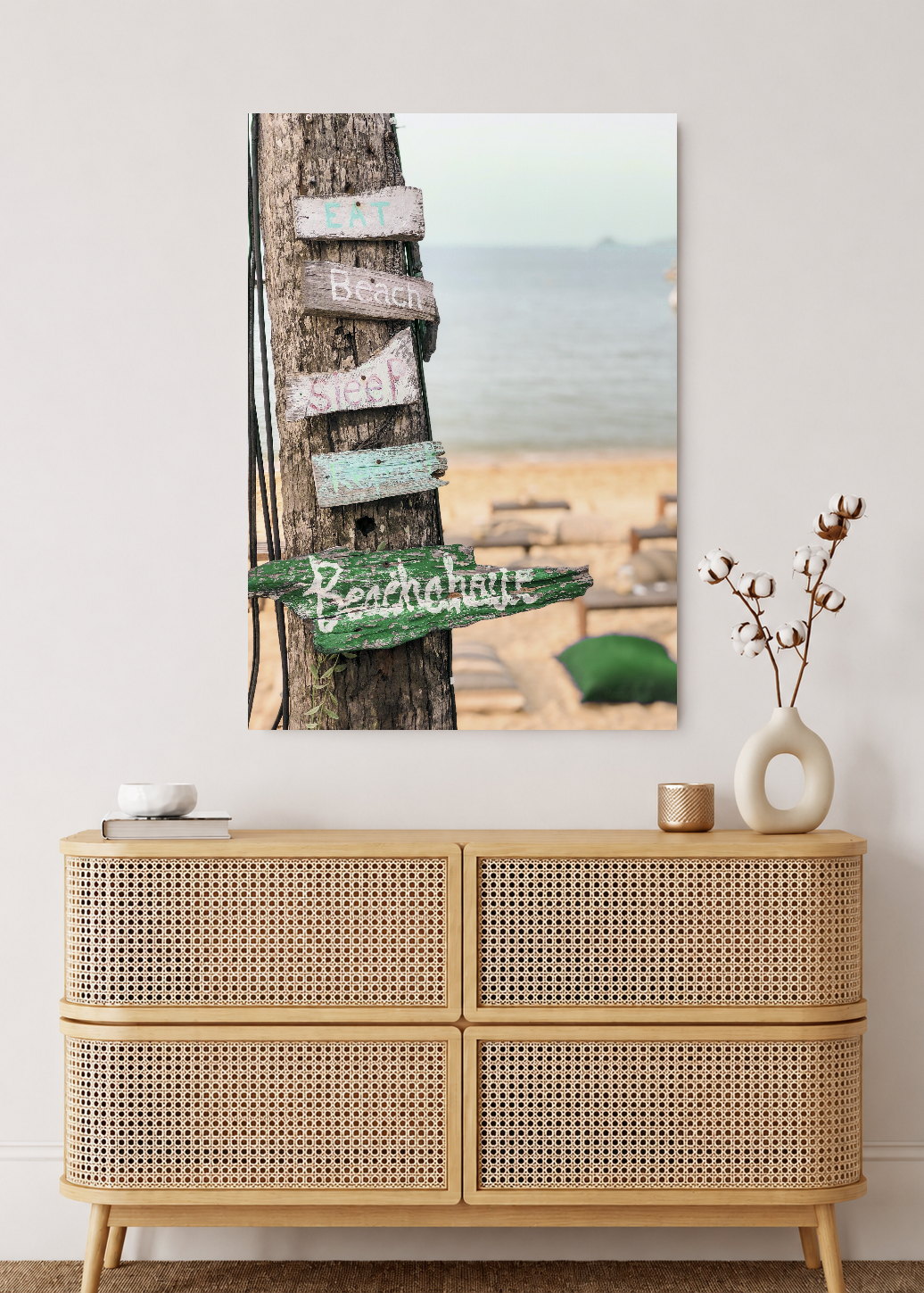 Cuadro Decorativo Mural Sin Marco 5mm - Playa, Cartel Beach House