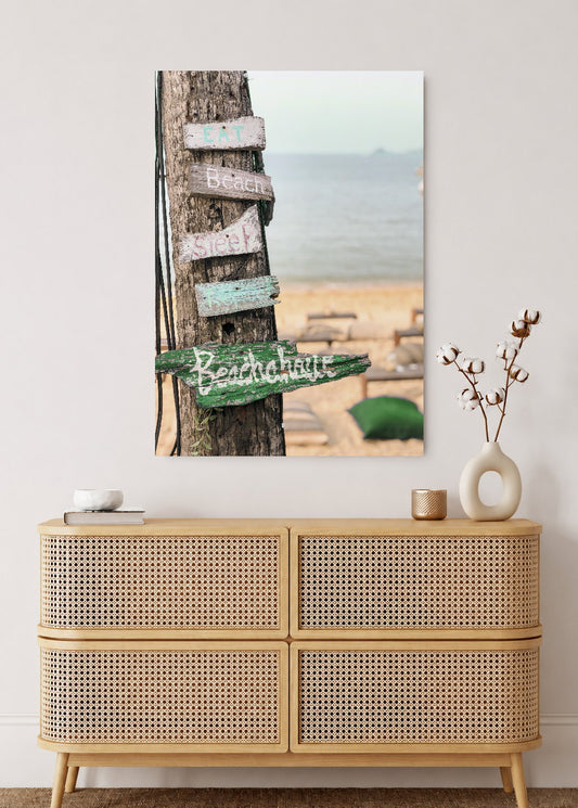 Cuadro Decorativo Mural Sin Marco 5mm - Playa, Cartel Beach House