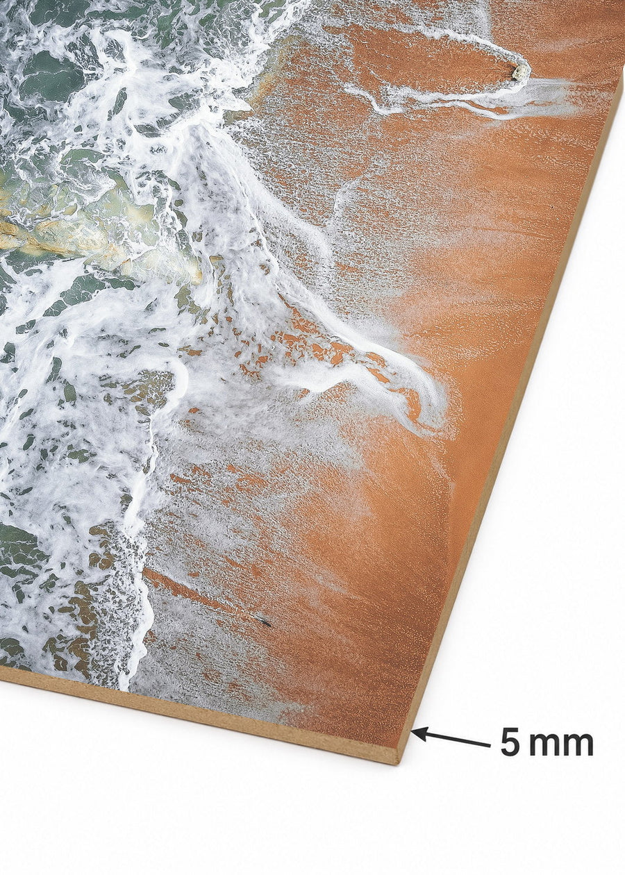 Detalle del canto de MDF de 5 mm