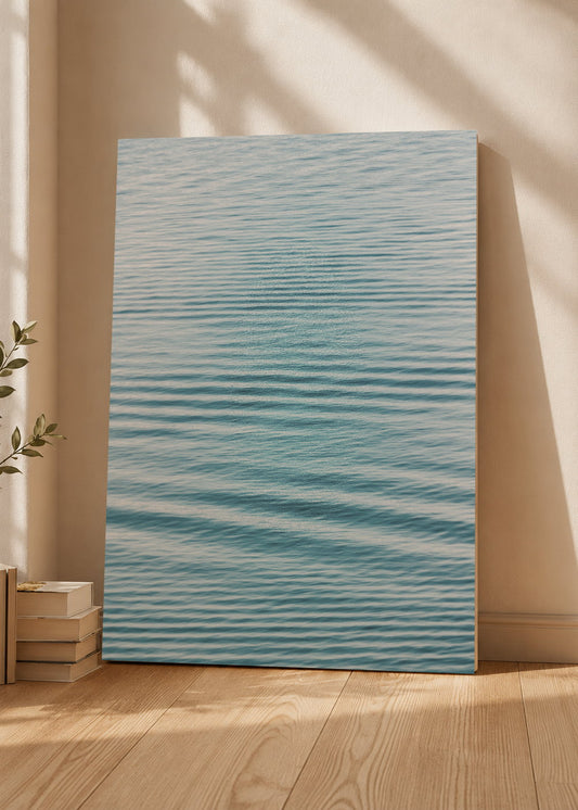 Cuadro Decorativo Mural Sin Marco 5mm - Playa, Ondas Azules Calma