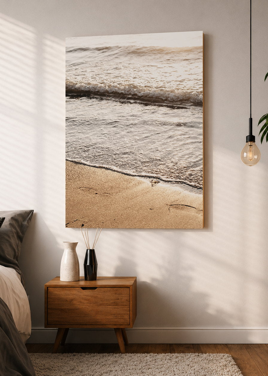 Cuadro Decorativo Mural Sin Marco 5mm - Playa, Orilla Suave Beige