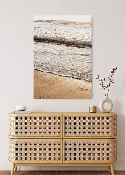 Cuadro Decorativo Mural Sin Marco 5mm - Playa, Orilla Suave Beige