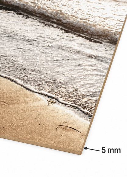 Cuadro Decorativo Mural Sin Marco 5mm - Playa, Orilla Suave Beige