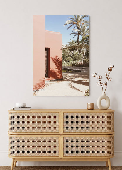 Cuadro Decorativo Mural Sin Marco 5mm - Playa, Portal Terracota Palmera