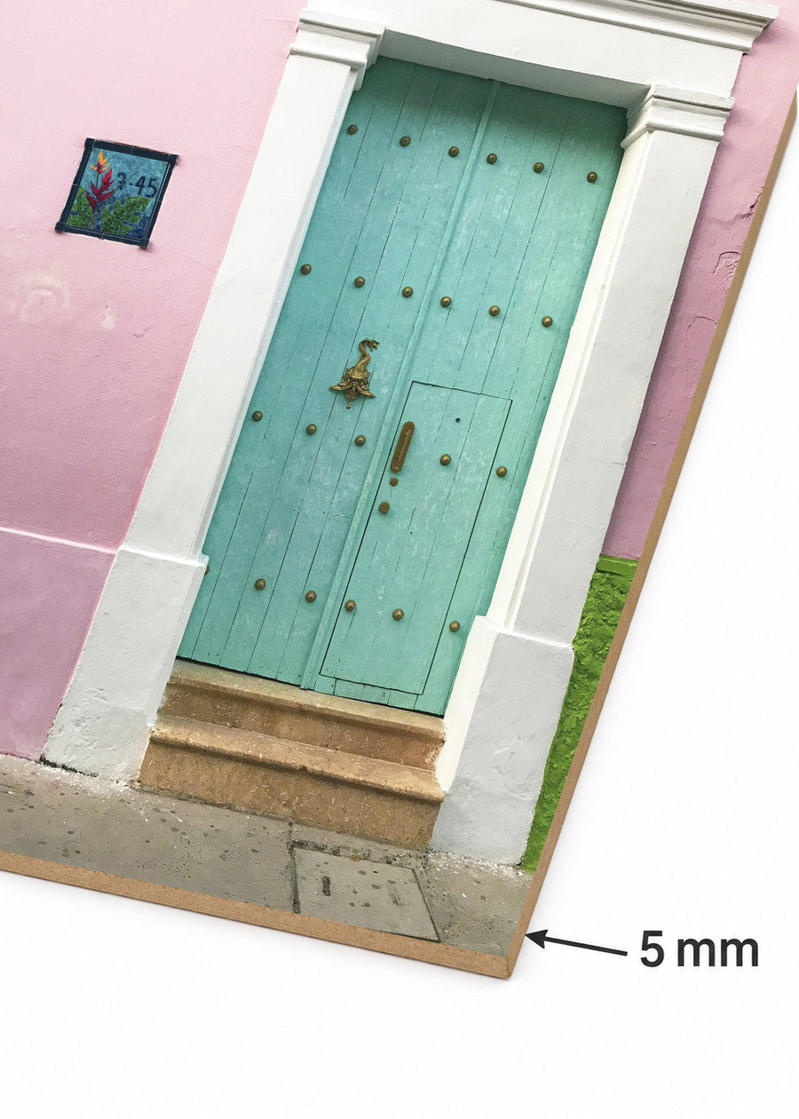 Detalle del canto de MDF de 5 mm