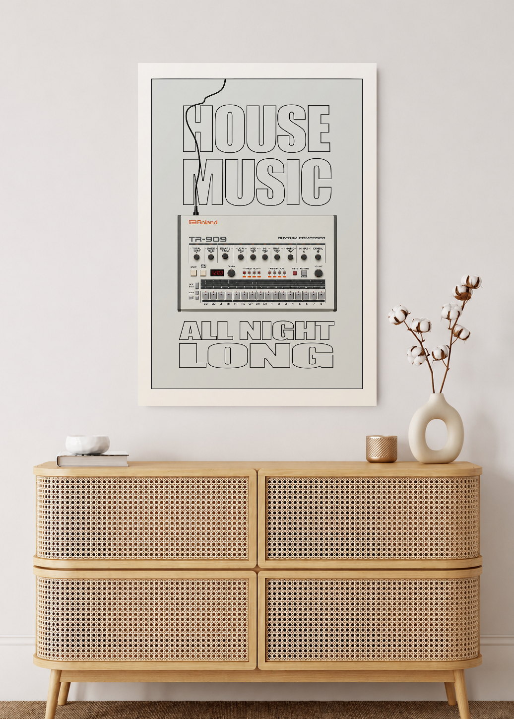 Cuadro Decorativo Mural Sin Marco 5mm - Póster, Música, House Music