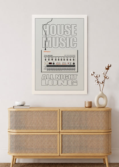 Cuadro Decorativo Mural Sin Marco 5mm - Póster, Música, House Music