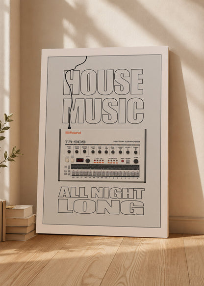 Cuadro Decorativo Mural Sin Marco 5mm - Póster, Música, House Music