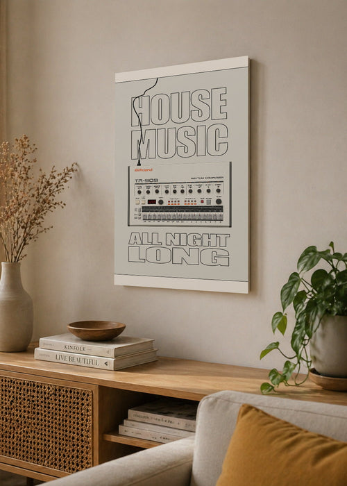 Cuadro Decorativo Mural Sin Marco 5mm - Póster, Música, House Music