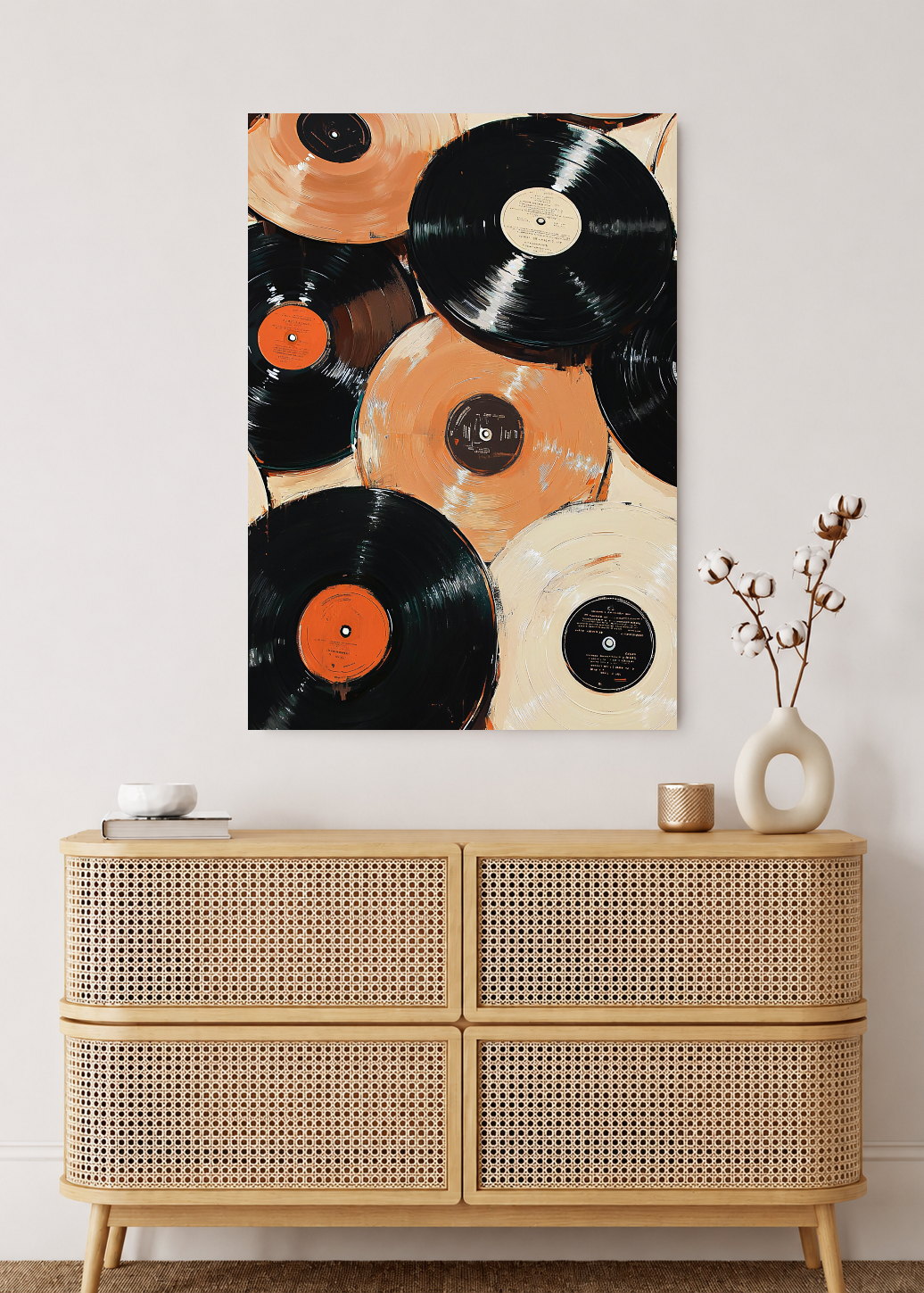 Cuadro Decorativo Mural Sin Marco 5mm - Póster, Música, Vinilos, Discos
