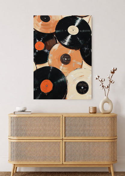Cuadro Decorativo Mural Sin Marco 5mm - Póster, Música, Vinilos, Discos