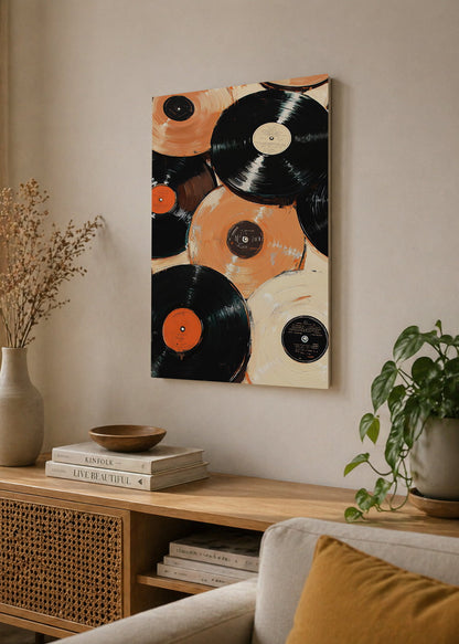 Cuadro Decorativo Mural Sin Marco 5mm - Póster, Música, Vinilos, Discos