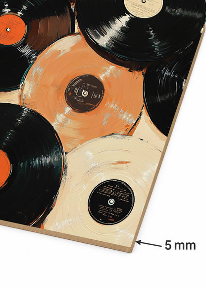 Cuadro Decorativo Mural Sin Marco 5mm - Póster, Música, Vinilos, Discos