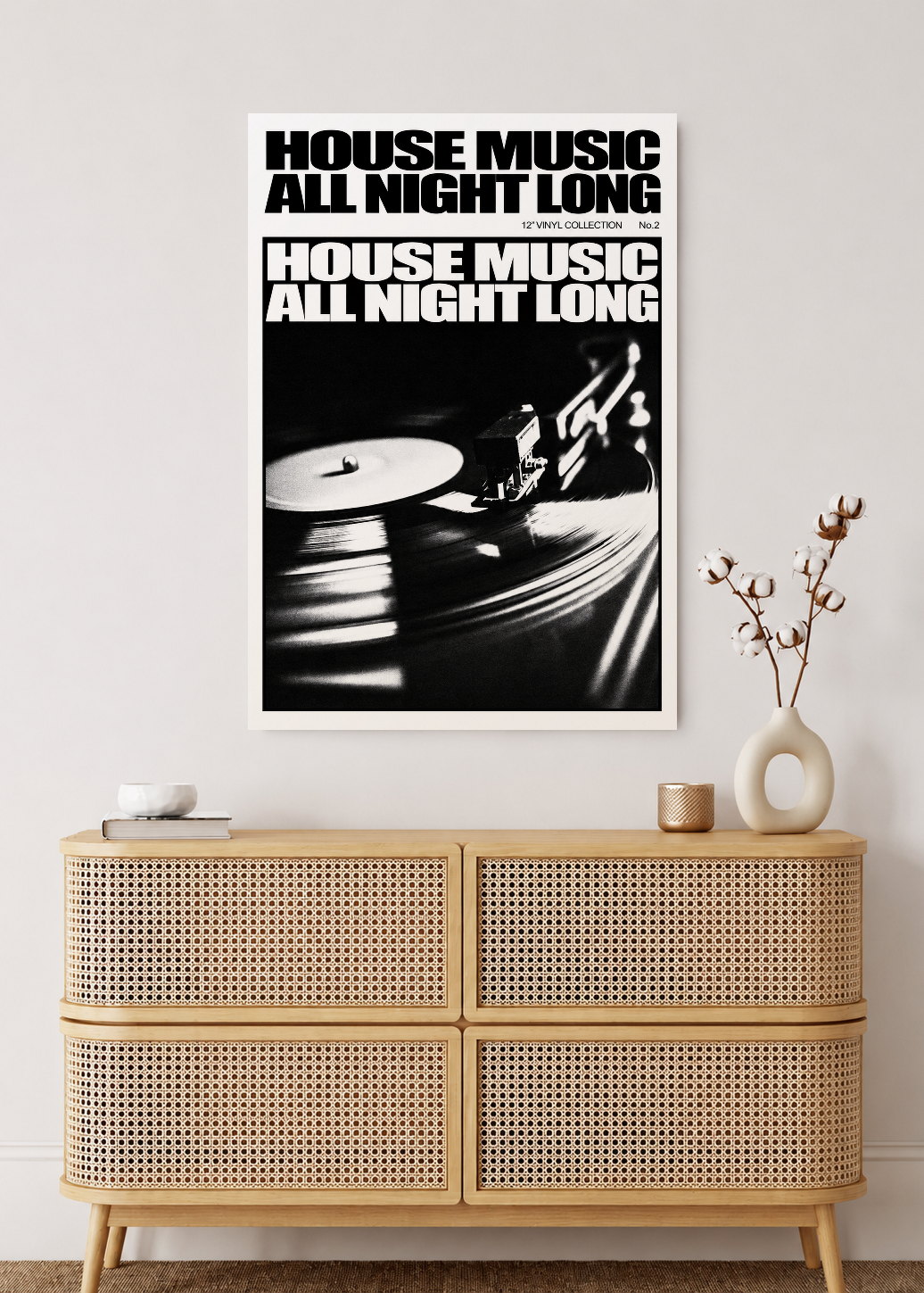 Cuadro Decorativo Mural Sin Marco 5mm - Póster, Música, Vinilos, House Music