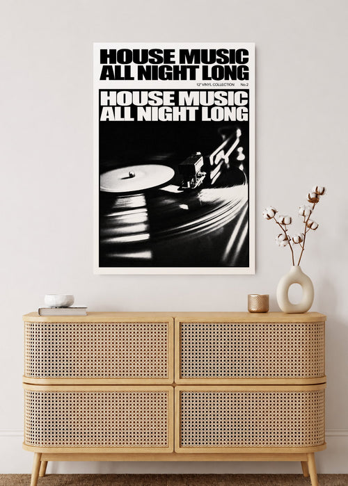 Cuadro Decorativo Mural Sin Marco 5mm - Póster, Música, Vinilos, House Music