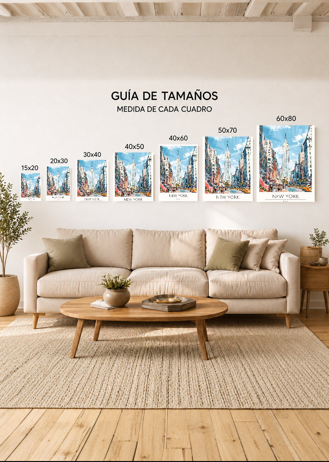 Cuadro Decorativo Mural Sin Marco 5mm - Travel, Nueva York, USA, Ilustración Flatiron