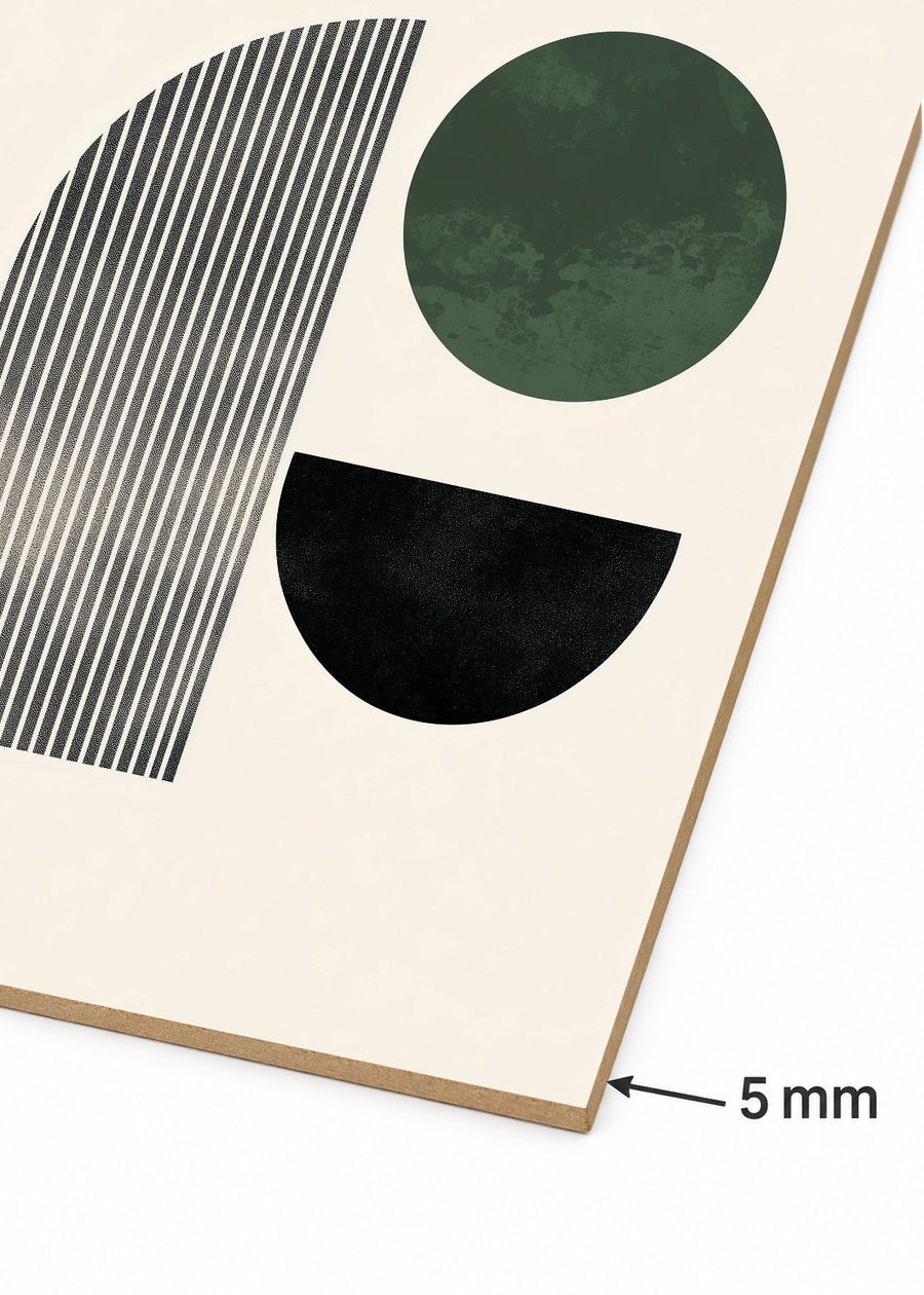 Detalle del canto de MDF de 5 mm