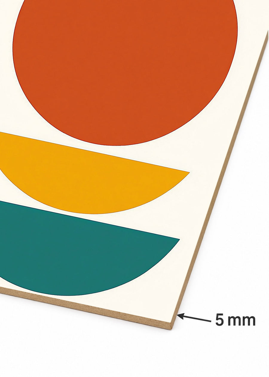 Detalle del canto de MDF de 5 mm