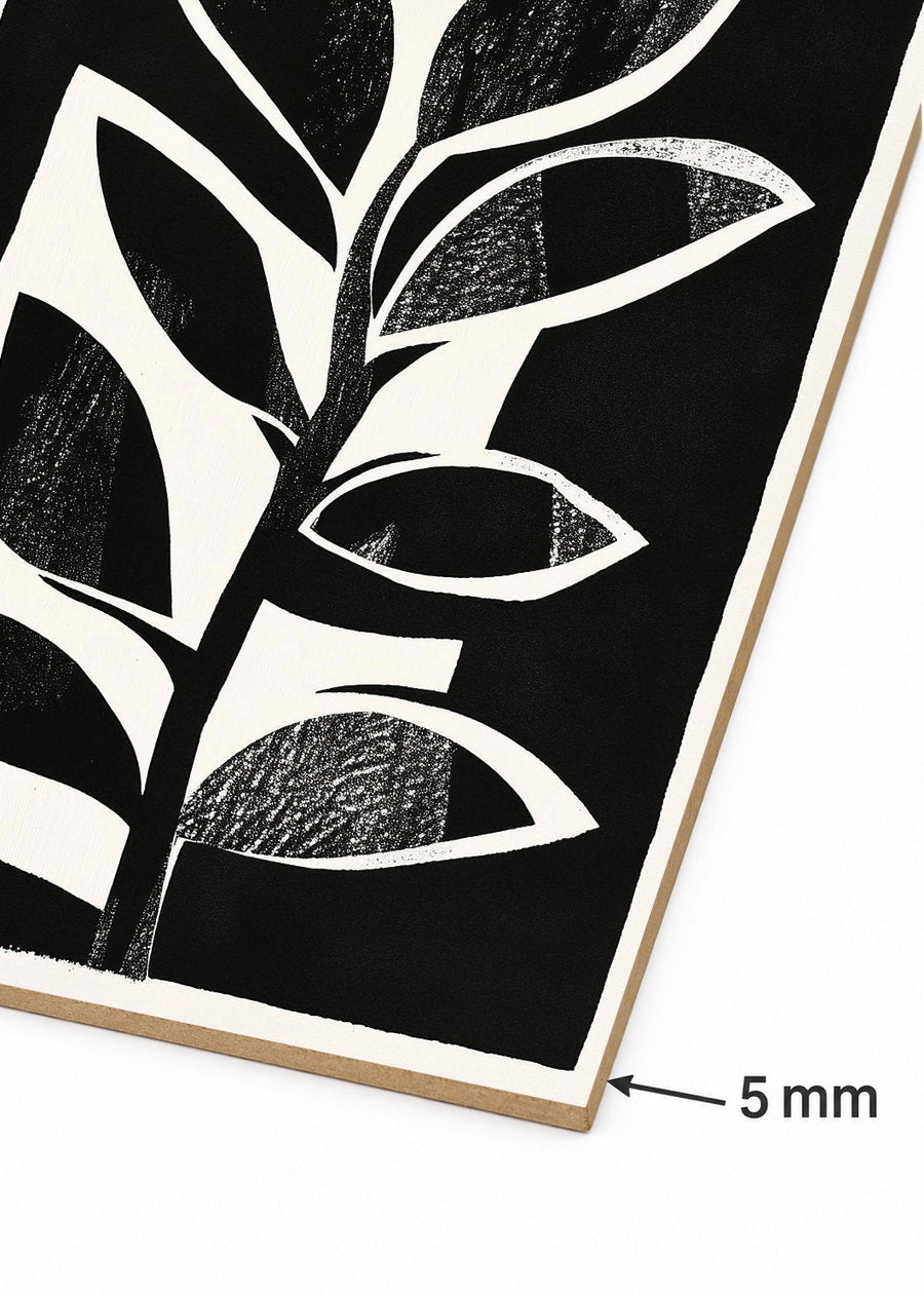 Detalle del canto de MDF de 5 mm