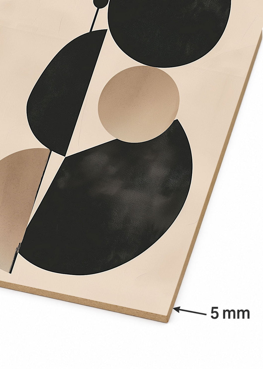 Detalle del canto de MDF de 5 mm